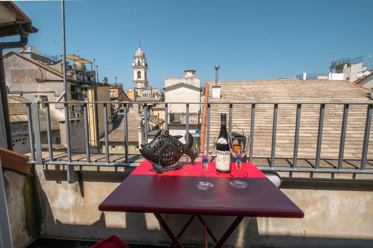 Attico Palazzo Giustiniani Acomodação com café da manhã Génova Exterior foto